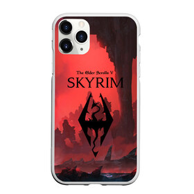 Чехол для iPhone 11 Pro Max матовый с принтом The Elder Scrolls SKYRIM в городе Новоалтайск, Силикон |  | Тематика изображения на принте: art game | art skyrim | forest | game | skyrim | the elder scrolls v skyrim | горы | довакин | древние свитки | игра | лес | небо | скайрим