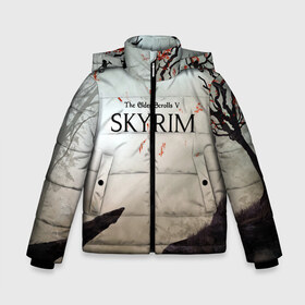 Зимняя куртка для мальчиков 3D с принтом The Elder Scrolls SKYRIM 5 в городе Новоалтайск, ткань верха — 100% полиэстер; подклад — 100% полиэстер, утеплитель — 100% полиэстер | длина ниже бедра, удлиненная спинка, воротник стойка и отстегивающийся капюшон. Есть боковые карманы с листочкой на кнопках, утяжки по низу изделия и внутренний карман на молнии. 

Предусмотрены светоотражающий принт на спинке, радужный светоотражающий элемент на пуллере молнии и на резинке для утяжки | art game | art skyrim | forest | game | skyrim | the elder scrolls v skyrim | горы | довакин | древние свитки | игра | лес | небо | скайрим