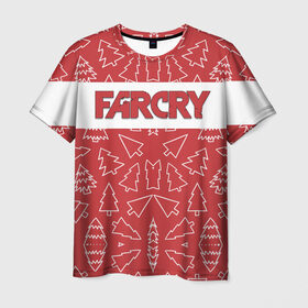 Мужская футболка 3D с принтом Far Cry Новогодний в городе Новоалтайск, 100% полиэфир | прямой крой, круглый вырез горловины, длина до линии бедер | 