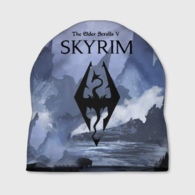 Шапка 3D с принтом THE ELDER SCROLLS 5 SKYRIM в городе Новоалтайск, 100% полиэстер | универсальный размер, печать по всей поверхности изделия | art game | art skyrim | forest | game | skyrim | the elder scrolls v skyrim | горы | довакин | древние свитки | игра | лес | небо | скайрим