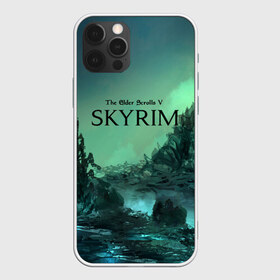 Чехол для iPhone 12 Pro Max с принтом SKYRIM в городе Новоалтайск, Силикон |  | Тематика изображения на принте: art game | art skyrim | forest | game | skyrim | the elder scrolls v skyrim | горы | довакин | древние свитки | игра | лес | небо | скайрим