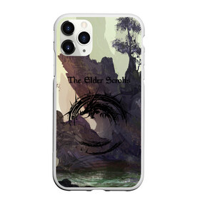 Чехол для iPhone 11 Pro матовый с принтом The Elder Scrolls в городе Новоалтайск, Силикон |  | Тематика изображения на принте: art game | art skyrim | forest | game | skyrim | the elder scrolls v skyrim | горы | довакин | древние свитки | игра | лес | небо | скайрим