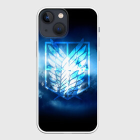 Чехол для iPhone 13 mini с принтом АТАКА ТИТАНОВ. Облачный фон в городе Новоалтайск,  |  | anime | attack on titan | manga | monsters | аниме | атака титанов | гиганты | манга | монстры | титаны