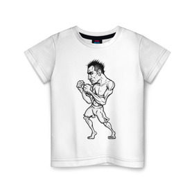 Детская футболка хлопок Tony Ferguson art: в городе Новоалтайск, 100% хлопок | круглый вырез горловины, полуприлегающий силуэт, длина до линии бедер | ferguson | mma | tony | ufc | арманн | бокс | борьба | джиу джитсу | кукуй | тони | фергюсон | эль | энтони