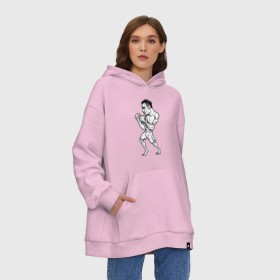 Худи SuperOversize хлопок с принтом Tony Ferguson art в городе Новоалтайск, 70% хлопок, 30% полиэстер, мягкий начес внутри | карман-кенгуру, эластичная резинка на манжетах и по нижней кромке, двухслойный капюшон
 | ferguson | mma | tony | ufc | арманн | бокс | борьба | джиу джитсу | кукуй | тони | фергюсон | эль | энтони