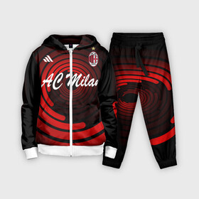 Детский костюм 3D с принтом AC Milan в городе Новоалтайск,  |  | ac milan | i rossoneri | il diavolo | дьяволы | италия | итальянский | клуб | красно чёрные | лидер | лучший | милан | профессиональный | рекордсмен | самый | спортивный | суперкубок | успешный | форма