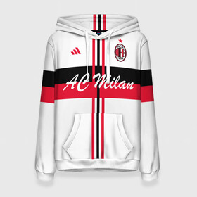 Женская толстовка 3D с принтом AC Milan  в городе Новоалтайск, 100% полиэстер  | двухслойный капюшон со шнурком для регулировки, мягкие манжеты на рукавах и по низу толстовки, спереди карман-кенгуру с мягким внутренним слоем. | ac milan | i rossoneri | il diavolo | дьяволы | италия | итальянский | клуб | красно чёрные | лидер | лучший | милан | профессиональный | рекордсмен | самый | спортивный | суперкубок | успешный | форма