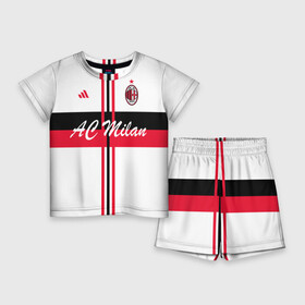 Детский костюм с шортами 3D с принтом AC Milan в городе Новоалтайск,  |  | Тематика изображения на принте: ac milan | i rossoneri | il diavolo | дьяволы | италия | итальянский | клуб | красно чёрные | лидер | лучший | милан | профессиональный | рекордсмен | самый | спортивный | суперкубок | успешный | форма