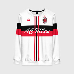 Женский свитшот 3D с принтом AC Milan в городе Новоалтайск, 100% полиэстер с мягким внутренним слоем | круглый вырез горловины, мягкая резинка на манжетах и поясе, свободная посадка по фигуре | ac milan | i rossoneri | il diavolo | дьяволы | италия | итальянский | клуб | красно чёрные | лидер | лучший | милан | профессиональный | рекордсмен | самый | спортивный | суперкубок | успешный | форма
