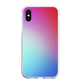 Чехол для iPhone XS Max матовый с принтом Colorful Gradient в городе Новоалтайск, Силикон | Область печати: задняя сторона чехла, без боковых панелей | Тематика изображения на принте: abstract | blue | gradient | iphone | red | theme | абстракция | айфон | градиент | заставка | тема