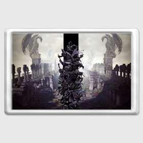 Магнит 45*70 с принтом Dark Souls Boss Collaboration в городе Новоалтайск, Пластик | Размер: 78*52 мм; Размер печати: 70*45 | boss | dark souls | demons | skull | демоны | кости | темные души | черепа