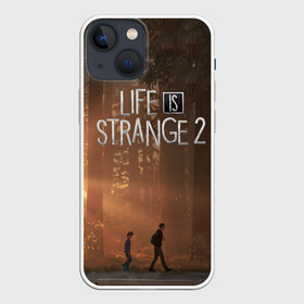 Чехол для iPhone 13 mini с принтом Life is Strange 2 в городе Новоалтайск,  |  | adventure | life | life is strange | road | video game | дороги | жизнь | закат | квест | лес | приключения