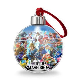 Ёлочный шар с принтом Super Smash Bros. Ultimate в городе Новоалтайск, Пластик | Диаметр: 77 мм | donkey | fighting | kong | mario | nintendo | pokemon | super | байонетта | бельмонты | донки | клауд | конг | мегамен | пикачу | пэкмэн | рихтер | рю | саймон | снейк | солид | соник | страйф | файтинг