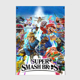 Постер с принтом Super Smash Bros. Ultimate в городе Новоалтайск, 100% бумага
 | бумага, плотность 150 мг. Матовая, но за счет высокого коэффициента гладкости имеет небольшой блеск и дает на свету блики, но в отличии от глянцевой бумаги не покрыта лаком | donkey | fighting | kong | mario | nintendo | pokemon | super | байонетта | бельмонты | донки | клауд | конг | мегамен | пикачу | пэкмэн | рихтер | рю | саймон | снейк | солид | соник | страйф | файтинг