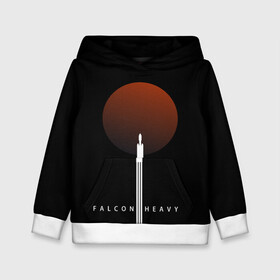 Детская толстовка 3D с принтом Falcon Heavy в городе Новоалтайск, 100% полиэстер | двухслойный капюшон со шнурком для регулировки, мягкие манжеты на рукавах и по низу толстовки, спереди карман-кенгуру с мягким внутренним слоем | falcon heavy | ilon mask | spacex | tesla | tesla roadster | илон маск | спейс икс | спейс экс | тесла | тесла родстер