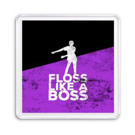 Магнит 55*55 с принтом Floss Like A Boss в городе Новоалтайск, Пластик | Размер: 65*65 мм; Размер печати: 55*55 мм | Тематика изображения на принте: battle | boss | epic | floss | fortnite | game | games | lama | pubg | pvp | royale | save | survival | the | world | битва | выживание | дроп | игра | игры | королевская | лама | массакр | мир | пабг | спасти | фортнайт
