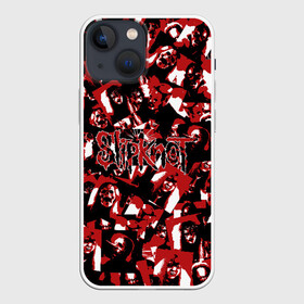 Чехол для iPhone 13 mini с принтом SlipKnot камуфляж в городе Новоалтайск,  |  | белый | гранж | красный | лица | маска | маски | метал | милитари | ню метал | паттрен | слипкнот | слипнот | участники | черный