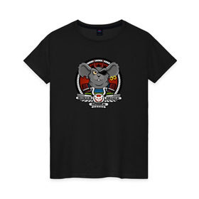 Женская футболка хлопок с принтом Biker Mice from Mars - Modo в городе Новоалтайск, 100% хлопок | прямой крой, круглый вырез горловины, длина до линии бедер, слегка спущенное плечо | 90s | biker | cartoon | comics | from | mars | mice | modo | rocker | throttle | vinnie | байкер | комикс | марс | мульт | мышь | ностальгия | рокер