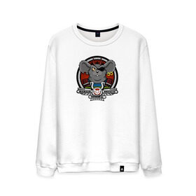Мужской свитшот хлопок с принтом Biker Mice from Mars - Modo в городе Новоалтайск, 100% хлопок |  | 90s | biker | cartoon | comics | from | mars | mice | modo | rocker | throttle | vinnie | байкер | комикс | марс | мульт | мышь | ностальгия | рокер