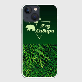 Чехол для iPhone 13 mini с принтом Сибирь в городе Новоалтайск,  |  | adventure | forest | hiking | nature | russia | siberia | taiga | traveling | trekking | лес | отдых | охота | природа | путешествия | россия | русь | сибирь | славяне | тайга | туризм