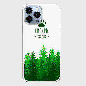 Чехол для iPhone 13 Pro Max с принтом сибирь в городе Новоалтайск,  |  | Тематика изображения на принте: adventure | forest | hiking | nature | russia | siberia | taiga | traveling | trekking | лес | отдых | охота | природа | путешествия | россия | русь | сибирь | славяне | тайга | туризм