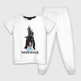 Детская пижама хлопок с принтом Equinox warframe в городе Новоалтайск, 100% хлопок |  брюки и футболка прямого кроя, без карманов, на брюках мягкая резинка на поясе и по низу штанин
 | Тематика изображения на принте: warframe | варфрейм