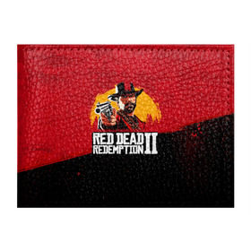 Обложка для студенческого билета с принтом Red Dead Redemption 2 в городе Новоалтайск, натуральная кожа | Размер: 11*8 см; Печать на всей внешней стороне | Тематика изображения на принте: dead | die | flag | game | games | gta | rdr | rdr2 | red | redemption | rockstar | sun | sunset | western | вестерн | выкуп | гта | дикий | закат | запад | игра | игры | красный | мертвый | поле | рдр | рдр2 | рокстар | солнце