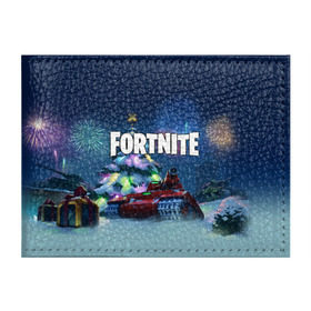Обложка для студенческого билета с принтом Fortnite Новый год в городе Новоалтайск, натуральная кожа | Размер: 11*8 см; Печать на всей внешней стороне | Тематика изображения на принте: 