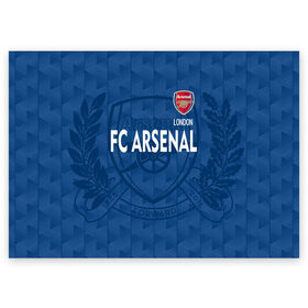 Поздравительная открытка с принтом FC Arsenal в городе Новоалтайск, 100% бумага | плотность бумаги 280 г/м2, матовая, на обратной стороне линовка и место для марки
 | arsenal | arsenal football club | арсенал | футбольный клуб
