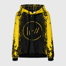 Мужская толстовка 3D с принтом TWENTY ONE PILOTS в городе Новоалтайск, 100% полиэстер | двухслойный капюшон со шнурком для регулировки, мягкие манжеты на рукавах и по низу толстовки, спереди карман-кенгуру с мягким внутренним слоем. | Тематика изображения на принте: 21 pilots | 21p | dyrty | music | paints | rock | top | trench | twenty one pilots | yellow | брызги | группа | краска.пятна | музыка | рок