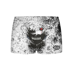 Мужские трусы 3D с принтом Kaneki Ken (Tokyo Ghoul) #2 в городе Новоалтайск, 50% хлопок, 50% полиэстер | классическая посадка, на поясе мягкая тканевая резинка | Тематика изображения на принте: anime | kaneki ken | tokyo ghoul | аниме | канеки кен | токийский гуль