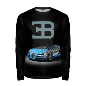 Мужской лонгслив 3D с принтом Bugatti в городе Новоалтайск, 100% полиэстер | длинные рукава, круглый вырез горловины, полуприлегающий силуэт | autosport | bugatti | dark | design | italy | speed | sportcar | streetracing | автомобиль | автоспорт | гонка | дизайн | италия | конюшня | красота | престиж | скорость | спорткар | стритрейсинг | тачка | точило | черный
