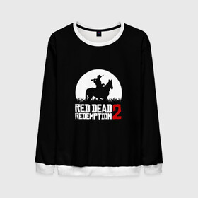 Мужской свитшот 3D с принтом RED DEAD REDEMPTION в городе Новоалтайск, 100% полиэстер с мягким внутренним слоем | круглый вырез горловины, мягкая резинка на манжетах и поясе, свободная посадка по фигуре | game | red dead | red dead redemption 2 | redemption 2 | rockstar games | бандиты | дикий запад | игры | ковбои | оружие