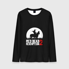 Мужской лонгслив 3D с принтом RED DEAD REDEMPTION в городе Новоалтайск, 100% полиэстер | длинные рукава, круглый вырез горловины, полуприлегающий силуэт | game | red dead | red dead redemption 2 | redemption 2 | rockstar games | бандиты | дикий запад | игры | ковбои | оружие