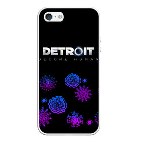 Чехол для iPhone 5/5S матовый с принтом Новогодний Detroit Become human в городе Новоалтайск, Силикон | Область печати: задняя сторона чехла, без боковых панелей | 