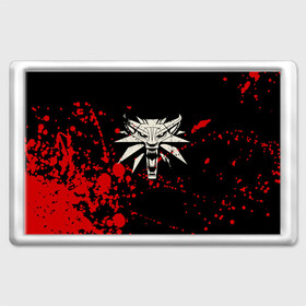 Магнит 45*70 с принтом The Witcher Blood в городе Новоалтайск, Пластик | Размер: 78*52 мм; Размер печати: 70*45 | Тематика изображения на принте: blood | game | games | player | rpg | skyrim | the | witcher | ведьмак | война | войны | волк | волки | геральт | игра | игрок | игры | кровь | лого | меч | полосы | рпг | символ | символы | скайрим | три | четыре | щит