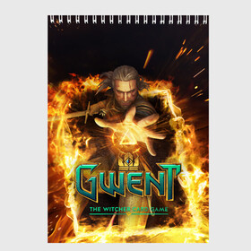 Скетчбук с принтом GWENT The Witcher Card Game в городе Новоалтайск, 100% бумага
 | 48 листов, плотность листов — 100 г/м2, плотность картонной обложки — 250 г/м2. Листы скреплены сверху удобной пружинной спиралью | blood | dota | game | games | gwent | player | rpg | the | witcher | ведьмак | война | войны | волк | волки | гвент | гвинт | геральт | игра | игрок | игры | карточная | карты | кровь | лого | меч | полосы | рпг | символ | символы | три