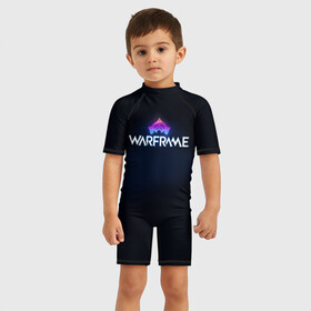 Детский купальный костюм 3D с принтом warframe в городе Новоалтайск, Полиэстер 85%, Спандекс 15% | застежка на молнии на спине | Тематика изображения на принте: warframe | варфрейм