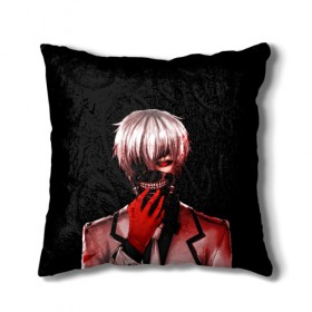 Подушка 3D с принтом Ken Kaneki в городе Новоалтайск, наволочка – 100% полиэстер, наполнитель – холлофайбер (легкий наполнитель, не вызывает аллергию). | состоит из подушки и наволочки. Наволочка на молнии, легко снимается для стирки | anime | blood | eyepatch | ghoul | kaneki | ken | one eyed | tokyo | tokyoghoul | гуль | канеки | кен | кровь | одноглазый | токийский