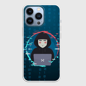 Чехол для iPhone 13 Pro с принтом Anonymous hacker в городе Новоалтайск,  |  | anonymous | hacker | it | аноним | взлом | компьютер | ноутбук | программист | хакер