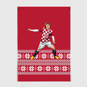 Постер с принтом Luka Modric в городе Новоалтайск, 100% бумага
 | бумага, плотность 150 мг. Матовая, но за счет высокого коэффициента гладкости имеет небольшой блеск и дает на свету блики, но в отличии от глянцевой бумаги не покрыта лаком | luka modric | modric | new yaer | зима футбол | модрич | новый год | новый год футбол | футбол | футбол новый год