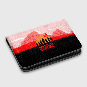 Картхолдер с принтом с принтом RED DEAD REDEMPTION 2 в городе Новоалтайск, натуральная матовая кожа | размер 7,3 х 10 см; кардхолдер имеет 4 кармана для карт; | game | red dead | red dead redemption 2 | redemption 2 | rockstar games | бандиты | дикий запад | игры | ковбои | оружие