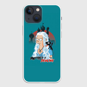 Чехол для iPhone 13 mini с принтом Disenchantment. Mother в городе Новоалтайск,  |  | bean | disenchantment | elfo | futurama | luci | mattgroening | netflix | princess | simpsons | бин | люси | люци | мэтгроунинг | разочарование | симпсоны | элфо