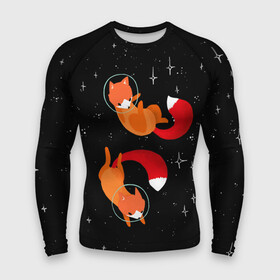 Мужской рашгард 3D с принтом Лисички в Космосе в городе Новоалтайск,  |  | cute | fox | foxes | ginger | space | tail | забавная | космическая | космонавт | космонавты | космос | лис | лиса | лисица | лисицы | лисичка | лисички | лисы | милая | рыжая | рыжие | скафандр | смешная | фыр | хвост