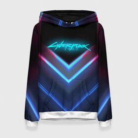 Женская толстовка 3D с принтом CYBERPUNK 2077 NEON | НЕОН в городе Новоалтайск, 100% полиэстер  | двухслойный капюшон со шнурком для регулировки, мягкие манжеты на рукавах и по низу толстовки, спереди карман-кенгуру с мягким внутренним слоем. | 2019 | cd project red | cyberpunk 2077 | future | hack | night city | samurai | sci fi | андроиды | безумие | будущее | киберпанк 2077 | логотип | роботы | самураи | фантастика | цифры