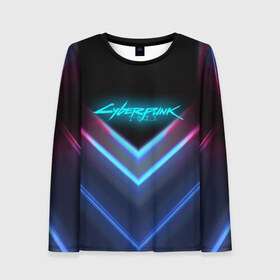 Женский лонгслив 3D с принтом CYBERPUNK 2077 в городе Новоалтайск, 100% полиэстер | длинные рукава, круглый вырез горловины, полуприлегающий силуэт | 2019 | cd project red | cyberpunk 2077 | future | hack | night city | samurai | sci fi | андроиды | безумие | будущее | киберпанк 2077 | логотип | роботы | самураи | фантастика | цифры
