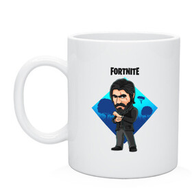 Кружка керамическая с принтом ДУШЕГУБ FORTNITE в городе Новоалтайск, керамика | объем — 330 мл, диаметр — 80 мм. Принт наносится на бока кружки, можно сделать два разных изображения | 3 сезон | battle | fortnite | john | royale | wick | битва | джон | душегуб | королевская | скин | уик | форт | фортнайт | форточка