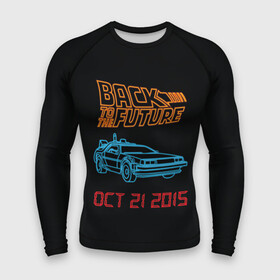 Мужской рашгард 3D с принтом Back to the future_10 в городе Новоалтайск,  |  | back to the future | doc | emmet brown | marty mcfly | док | культовое кино | марти макфлай | путешествия во времени | роберт земекис | эйнштейн | эммет браун