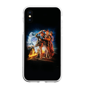 Чехол для iPhone XS Max матовый с принтом Back to the future (classic) в городе Новоалтайск, Силикон | Область печати: задняя сторона чехла, без боковых панелей | back to the future | doc | emmet brown | marty mcfly | док | культовое кино | марти макфлай | путешествия во времени | роберт земекис | эйнштейн | эммет браун