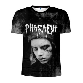 Мужская футболка 3D спортивная с принтом PHARAOH в городе Новоалтайск, 100% полиэстер с улучшенными характеристиками | приталенный силуэт, круглая горловина, широкие плечи, сужается к линии бедра | dark | dead | dolor | dynasty | hip | hop | pharaoh | phlora | phloyd | phosphor | rap | raper | redrum | russian | skr | tattoo | yungrussia | глеб | голубин | мрачный | репер | русский | рэп | скр | уаджет | фара | фараон | хип | хоп